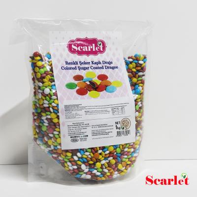 Renkli Şeker Kaplı Mini Draje - 1KG